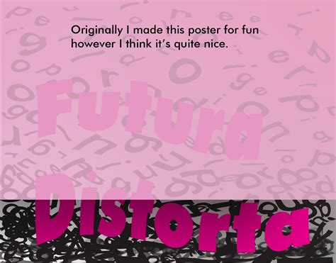 Futura Distorta Poster on Behance