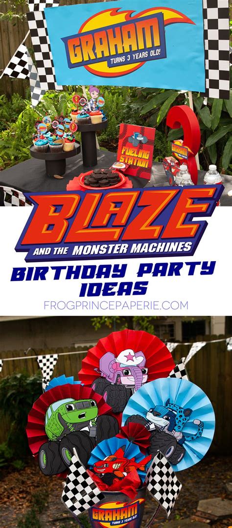 DIY Blaze and the Monster Machines Birthday Party Ideas