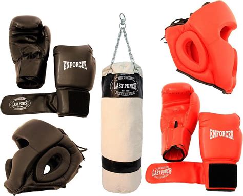 Boxing Pack with 2 Headguards, 2 Pairs of Pro Boxing Gloves and a Punch Bag: Amazon.co.uk ...