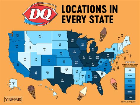 The Number of Dairy Queens in Every State [MAP] | VinePair