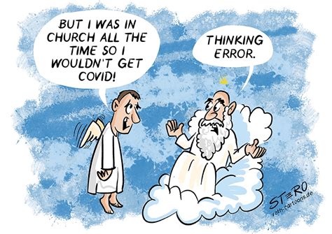 Cartoon - Covid19 and the church - Roth-Cartoons (EN)