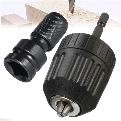 Business & Industrial Drill Chucks 1/4" Drill Chuck Adapter Keyless ...