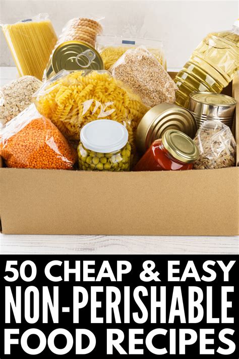 50 Healthy Recipes with Non Perishable Ingredients | Non perishable foods, Meal kits diy, Non ...