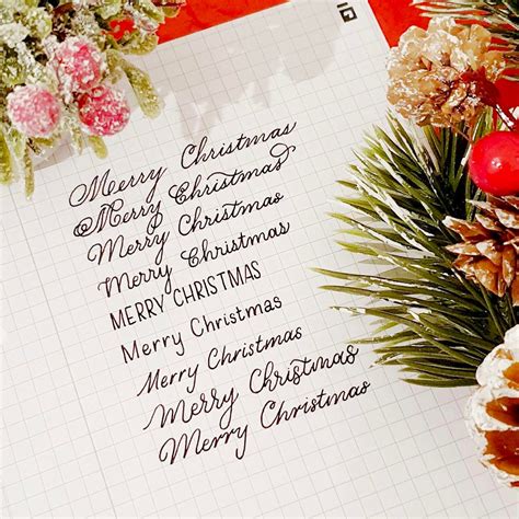 Some handwriting ideas for your Christmas cards 😊 : Handwriting