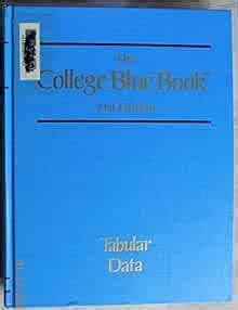 College Blue Book Tabular Data: 9780026958905: Amazon.com: Books