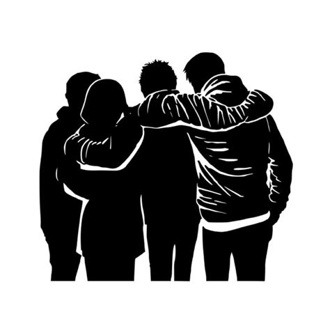 Teenage Group Hug SVG Image for Cricut, Silhouette, Laser Machines