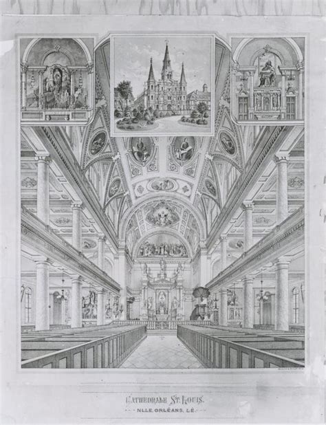 Interior view of St. Louis Cathedral around 1850 | New Orleans Historical