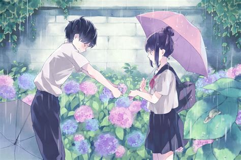 Romantic Umbrella Anime Couple In Rain : Celebrate Umbrelladay With These Anime Rainy Day Scenes ...