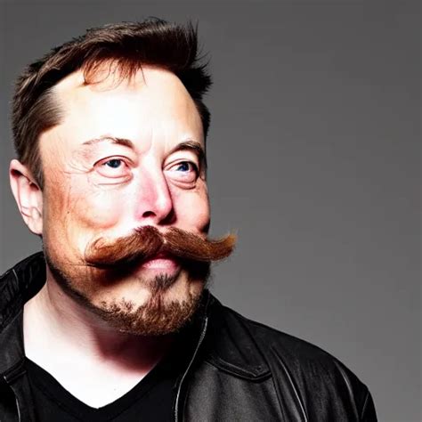 elon musk with long mustache and epic beard, 5 0 mm, | Stable Diffusion