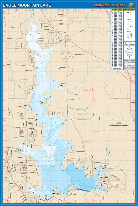 Eagle Mountain Lake Fishing Map