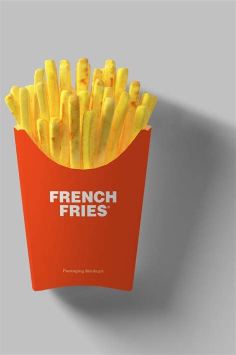 French Fries Packaging Mockup