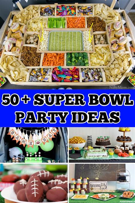 50 Super Bowl Party Ideas to Celebrate | Scrappy Geek | Super bowl ...