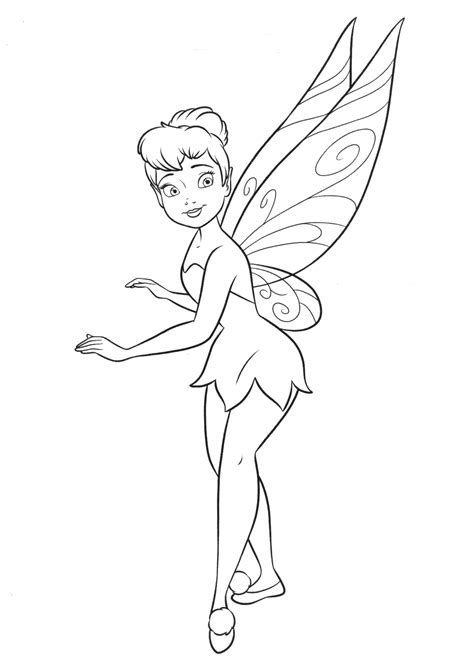 Coloring page - Fairy Tinker Bell