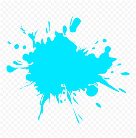 HD Blue Turquoise Paint Splash PNG | Citypng