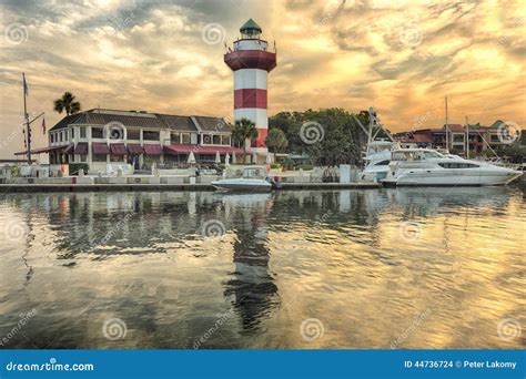 Lighthouse on Hilton Head Island Stock Photo - Image of danger, hilton ...