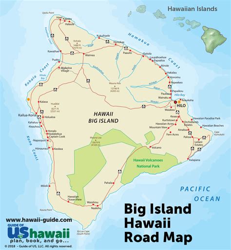 Big Island Of Hawaii Maps - Printable Driving Map Of Kauai - Printable Maps