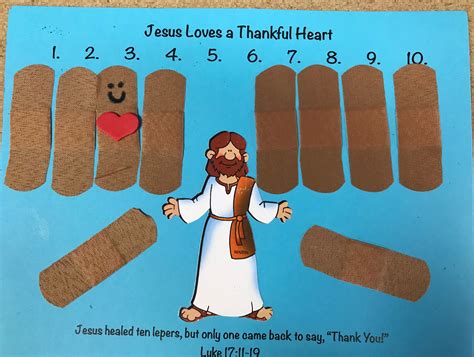 Jesus Heals 10 Lepers Craft Preschool