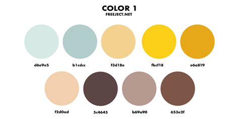 Color Palette PNG - 9 Color Combinations