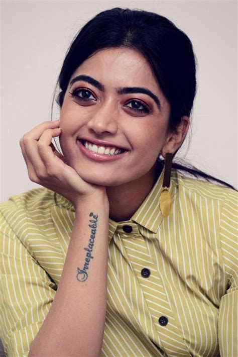 Rashmika Mandanna With Beautiful Smile😘 | Meaningful tattoos for women, Hand tattoos, Tattoos