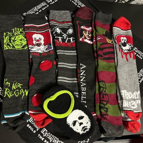 Horror movie mid calf sock bundle Never worn The... - Depop