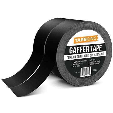 Amazon.com: Tape King Gaffers Tape Black (2-Pack) Professional Grade Premium Gaffer, 2 Inch X 30 ...