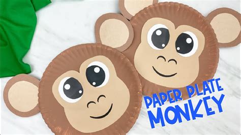 Monkey Paper Plate Craft For Kids Youtube - vrogue.co