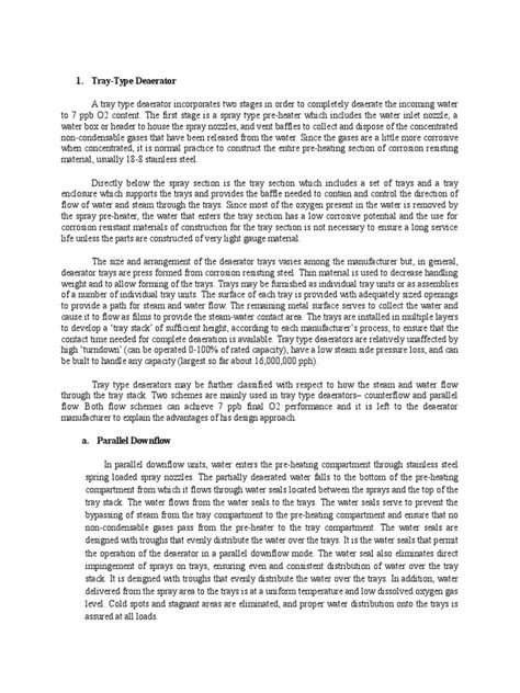 Deaerator Types | PDF | Phases Of Matter | Industries