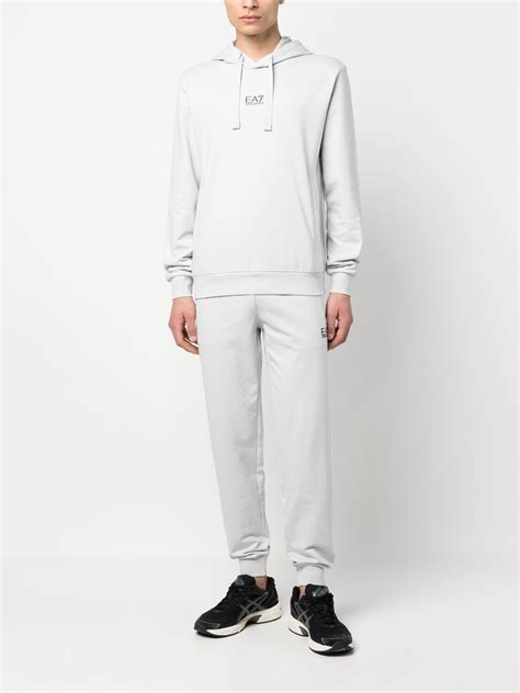 Ea7 Emporio Armani logo-print Cotton Tracksuit - Farfetch