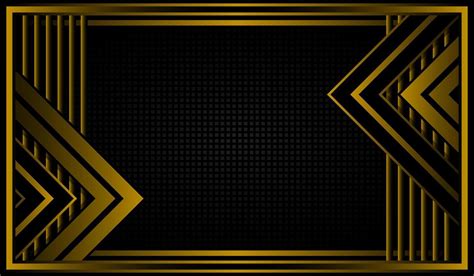 Golden Line Geometric and Black Background 16887915 Vector Art at Vecteezy