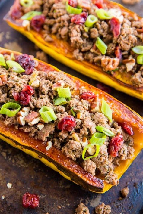 Stuffed Delicata Squash with Ground Beef - The Roasted Root