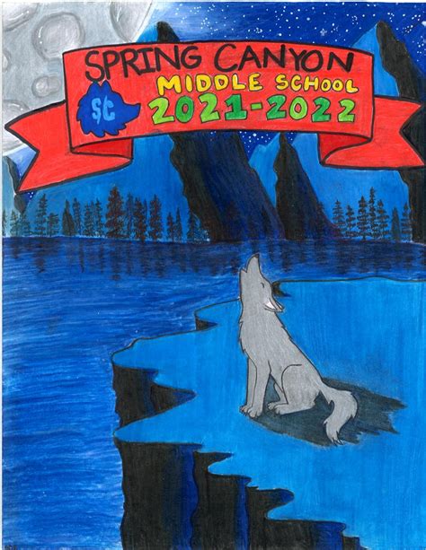 Yearbook Cover Winners Announced! | Spring Canyon Middle School