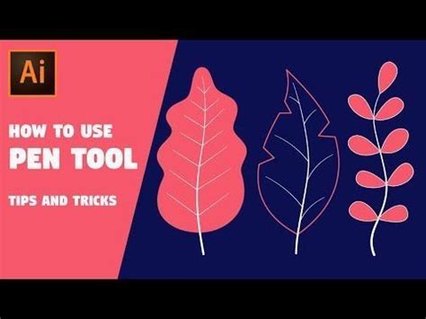 How to use the PEN TOOL | Illustrator Tutorial (Tips and Tricks ...