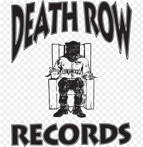 black and white video karceno tells the truth behind - death row records logo PNG image with ...