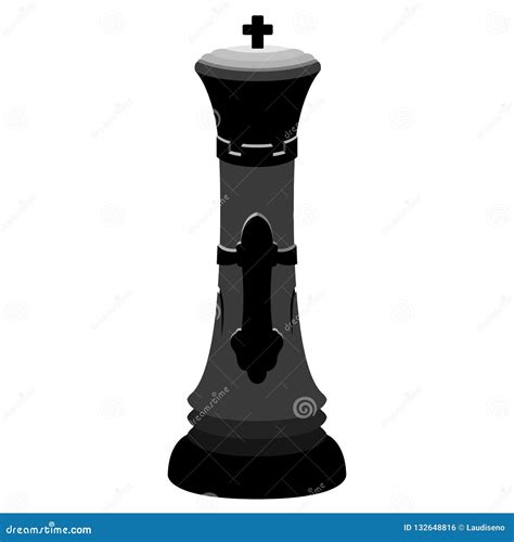 Silhouette of a King Chess Piece Stock Vector - Illustration of check ...