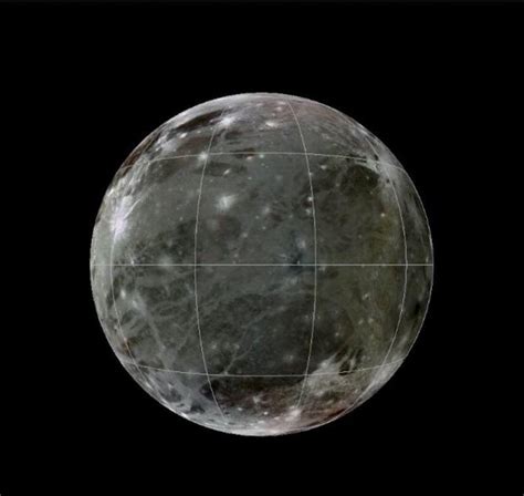 Rotating Globe of Ganymede Geology