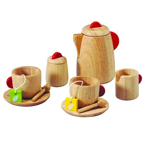 Plan Toy Tea Set(Solid Wood Version) - Ra'Co Life