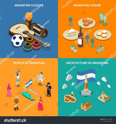 Argentina Culture Traditions National Cuisine Dishes Stock Illustration 752442460 | Shutterstock