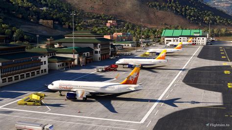 Paro Airport (VQPR) Remake and Nearby Landmarks for Microsoft Flight ...