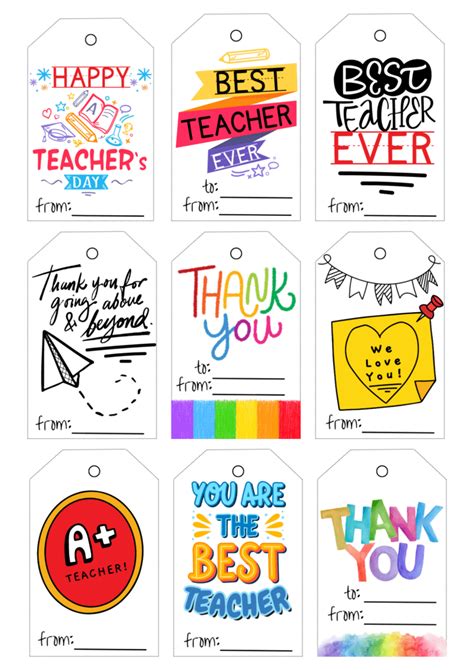 Teacher Appreciation Gift Tags Printables - almuhja.com