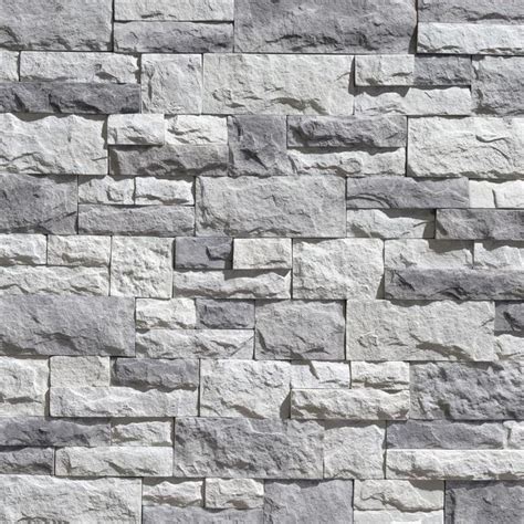 LiteStone Flat Shadow Grey 8 sq ft 8-sq ft Mixture Of Gray Colors Faux ...