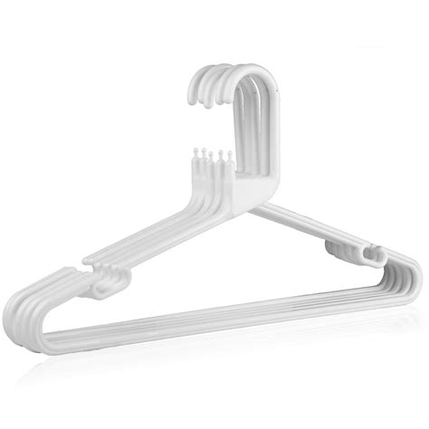 White Plastic Suit Hanger, 41cm, Multipurpose coat hanger