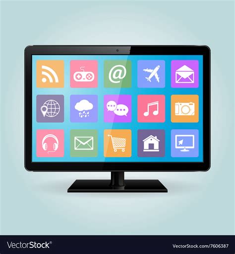 Smart tv Royalty Free Vector Image - VectorStock