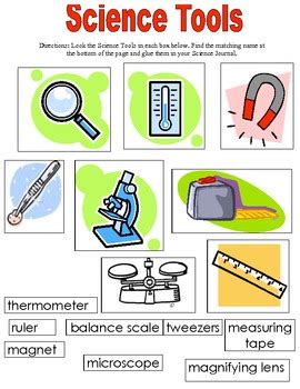 Matching Science Tools by Taysha Bernal | Teachers Pay Teachers