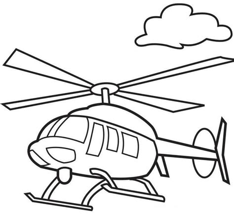 Coloring Pages | Free Printable Helicopter Coloring Page