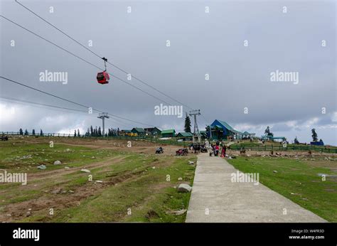 View of Gulmarg Gondola Phase 2 from Kongdori, Gulmarg, Jammu and ...