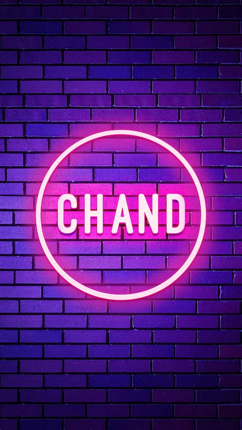 Chand, Name, Neon Chand, Neon light, Neon name, name design, person ...