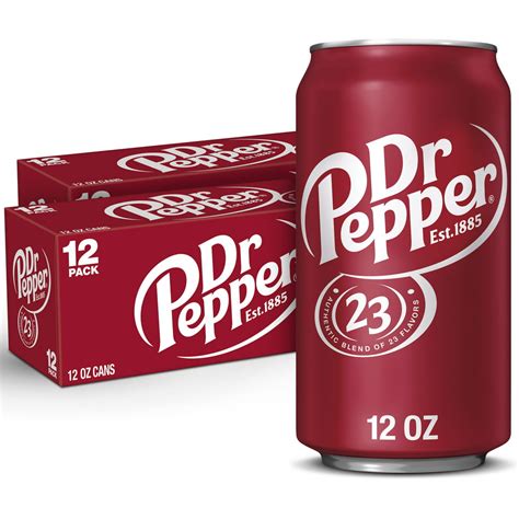 Dr Pepper Soda, 12 Fl Oz Cans, 12 Count - Walmart.com - Walmart.com