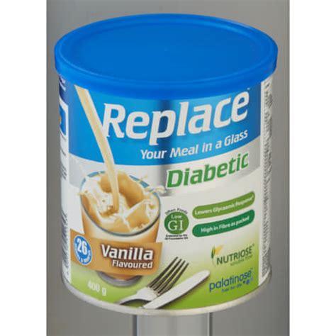 Replace Diabetic Meal Replacement Shake Vanilla 400g - Clicks