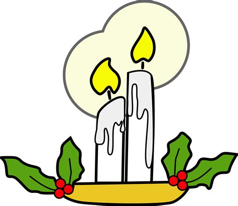 Clipart - Christmas candles