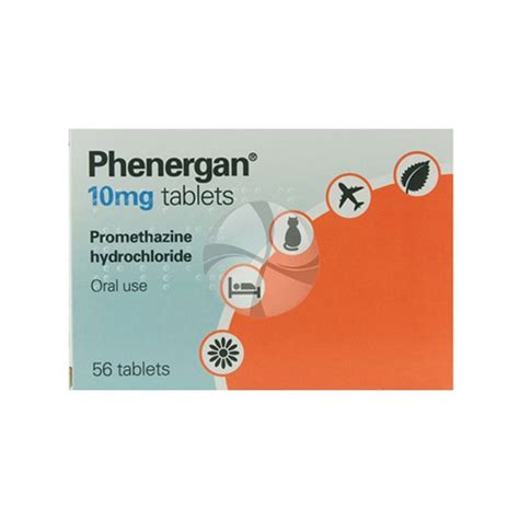 Phenergan 10mg (Promethazine Hydrochloride) - 56 Tablets | Health